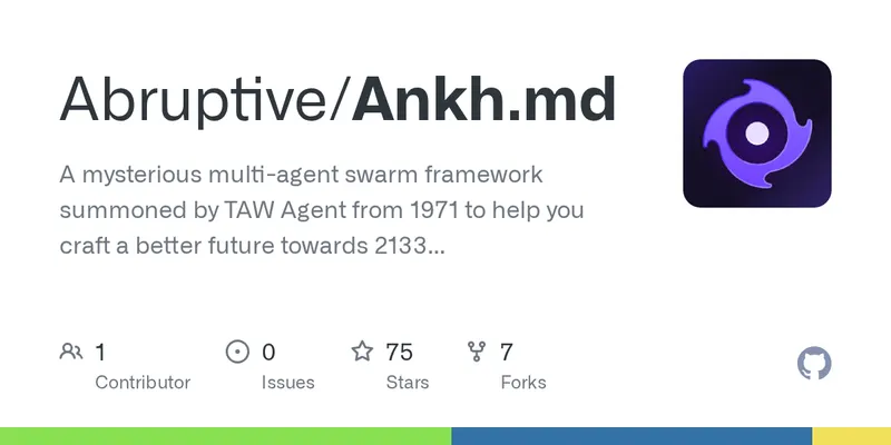 GitHub social preview for abruptive/ankh.md