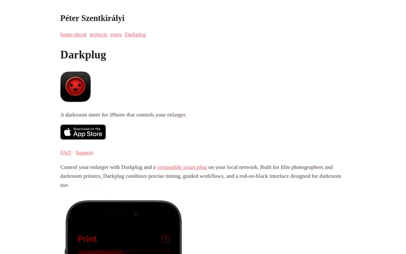 Screenshot of Darkplug