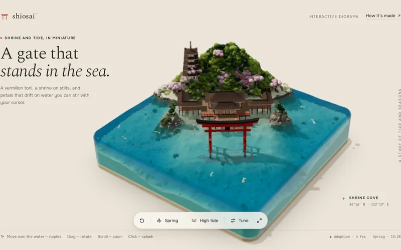Screenshot of Torii at High Tide