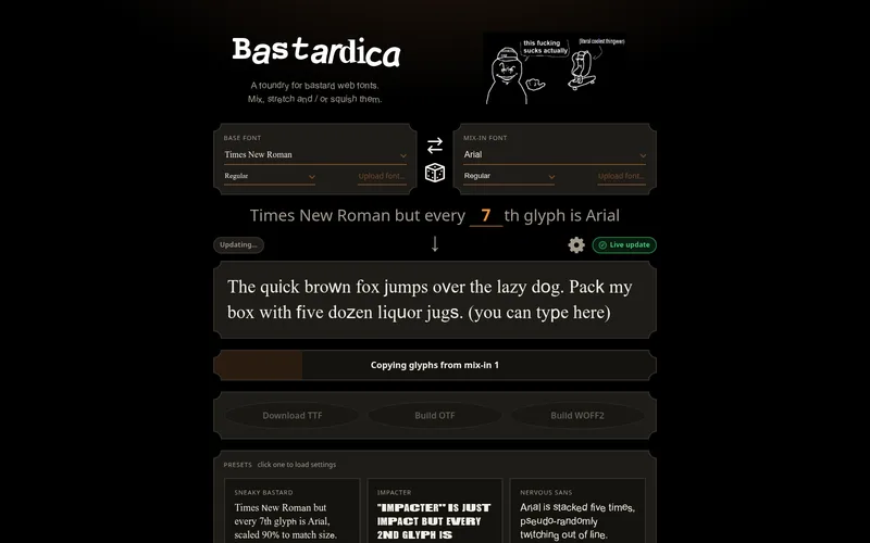 Screenshot of Bastardica
