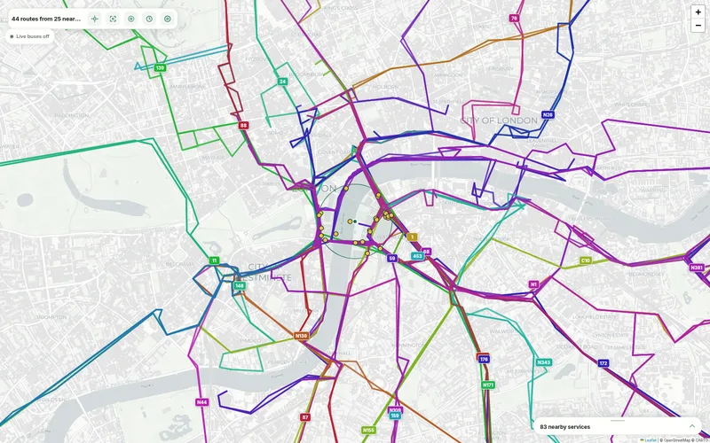 Screenshot of BusLens
