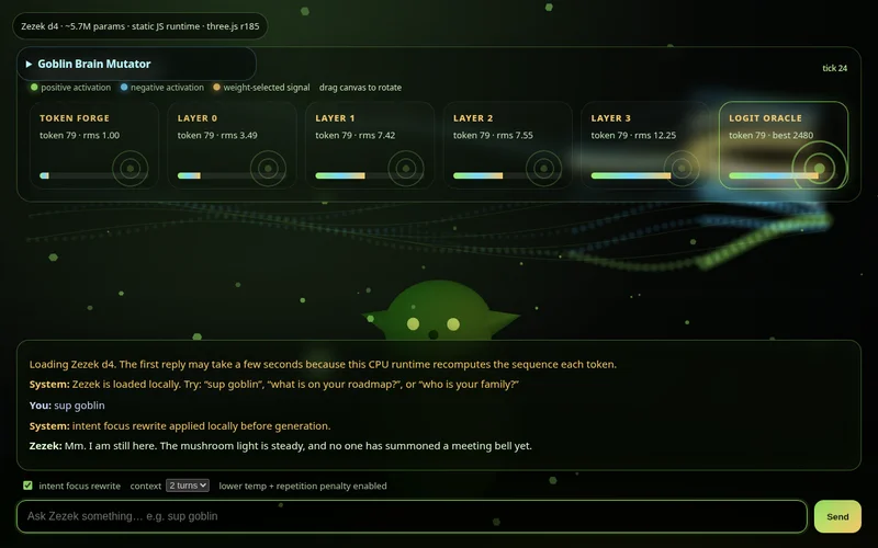 Screenshot of Zezek the Goblin