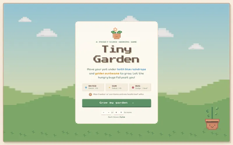 Screenshot of Tiny Garden